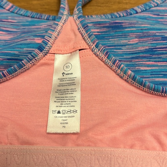 Lot of 2 Ivivva Racerback tank tops size 10 - Picture 7 of 8